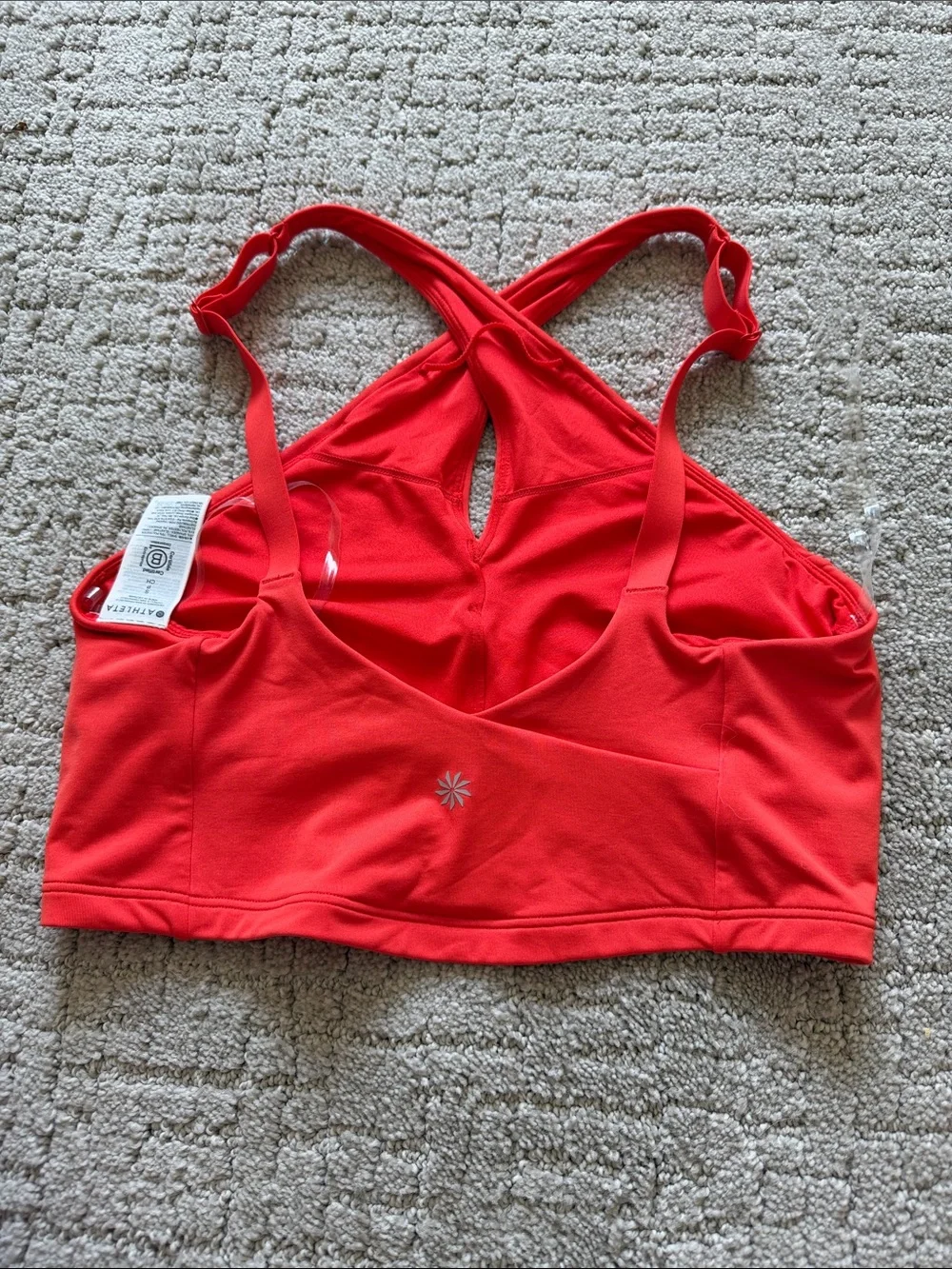 Athlete cross front bikini top